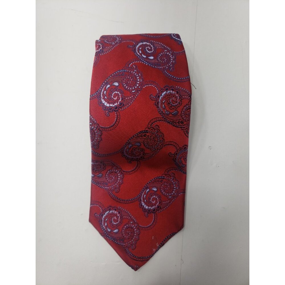 Robert Talbott’s Best Of Class Men's Red/Royal/Light Blue Paisley Silk Neck tie